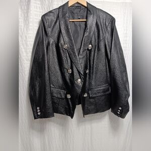 I.N.C.International Concepts Ladies Faux Leather moto jacket.  Size 1XL